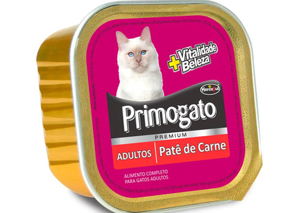 Imagem do produto Ração Úmida Primogato Patê Carne para Gatos, tipo Ração Úmida, marca Primogato.