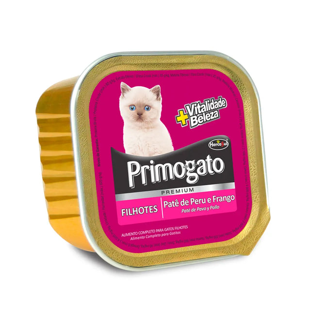 Imagem do produto Ração Úmida Primogato Patê para Gatos Filhotes, tipo Ração Úmida, marca Primogato.