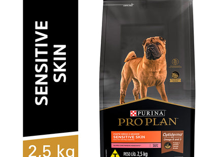 Imagem do produto Ração Seca Pro Plan Sensitive Skin para Cachorros Adultos de Porte Médio e Grande, tipo Ração Seca, marca Pro Plan.