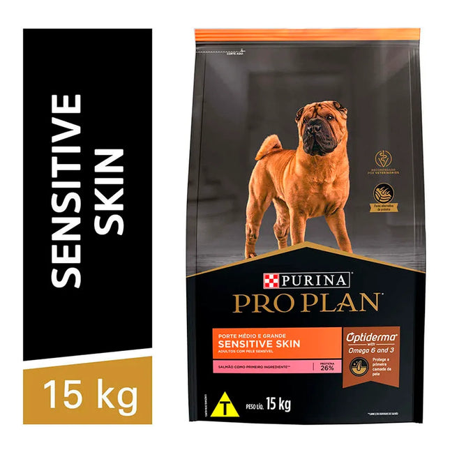 Ração Seca Pro Plan Sensitive Skin para Cachorros Adultos de Porte Pequeno