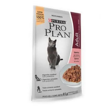 Imagem do produto Ração Úmida Pro Plan Salmão para Gatos Adultos, tipo Ração Úmida, marca Pro Plan.