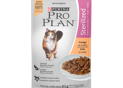 Imagem do produto Ração Úmida Pro Plan Sterilized Frango para Gatos Castrados, tipo Ração Úmida, marca Pro Plan.