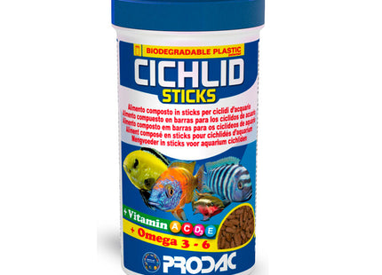 Imagem do produto Ração Seca Prodac Cichlid Sticks para Peixes, tipo Ração Seca, marca Prodac.
