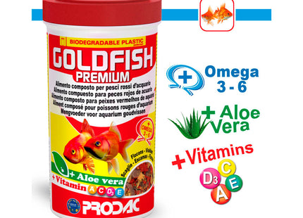 Imagem do produto Ração Seca Prodac Goldfish Premium para Peixes, tipo Ração Seca, marca Prodac.