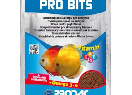 Imagem do produto Ração Seca Prodac Pro Bits Discus Granules para Peixes, tipo Ração Seca, marca Prodac.