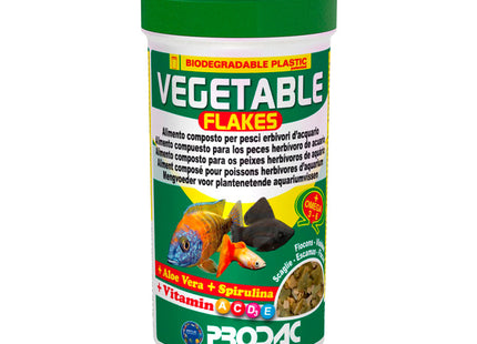 Imagem do produto Ração Seca Prodac Vegetable Flakes para Peixes, tipo Ração Seca, marca Prodac.