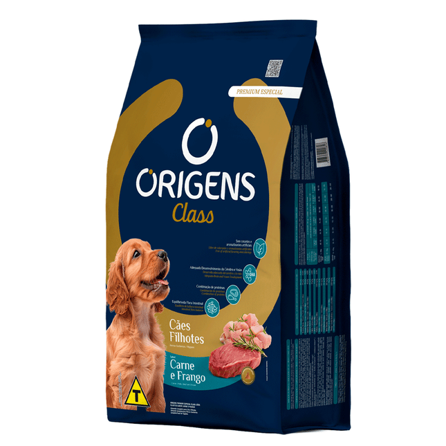 Ração Seca Origens Class Filhote Carne e Frango