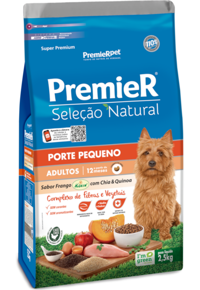 Premier Seleção Natural para Cães Adultos Raças Pequenas