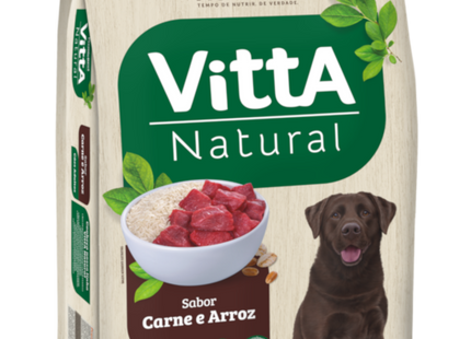 Vitta Natural Cães Adultos — Carne & Arroz / Frango & Cereais 15kg