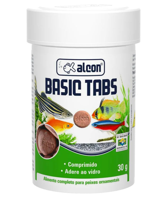 Alcon Basic Tabs 30 g – Ração em Comprimidos para Peixes Ornamentais