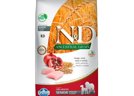 Ração N&D Ancestral Canine Frango Senior Medium
