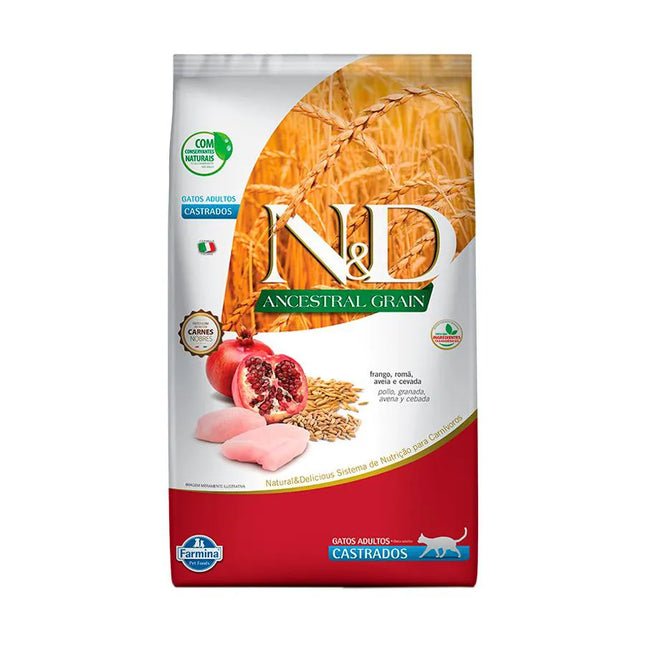 N&D Ancestral Feline Frango & Romã Castrado
