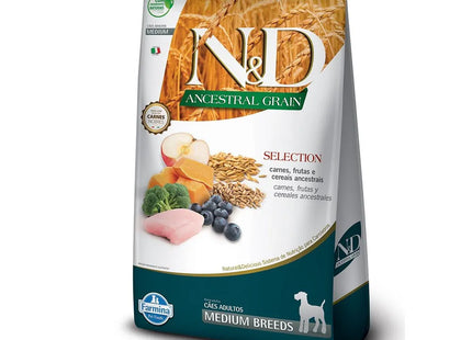 N&D Ancestral Selection Canine Adulto Medium – 15 kg