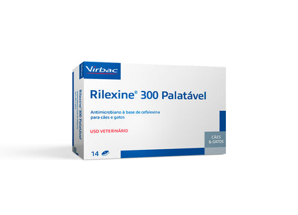 Antibiótico Rilexine 300mg para Cães e Gatos