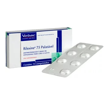 Antibiótico Rilexine 75mg para Cães e Gatos