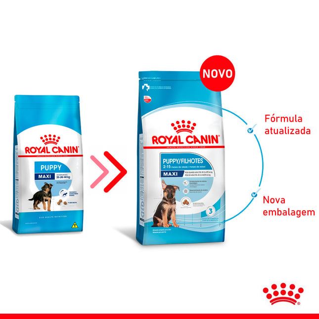 Imagem do produto Ração Seca Royal Canin Maxi Puppy para Cachorros Filhotes de Porte Grande, tipo Ração Seca, marca Royal Canin.