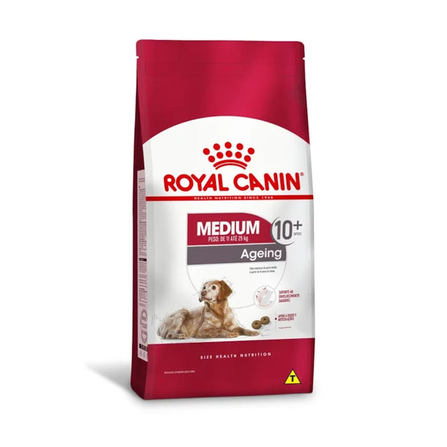 Imagem do produto Ração Seca Royal Canin Medium Ageing 10+ para Cachorros Sênior de Porte Médio, tipo Ração Seca, marca Royal Canin.