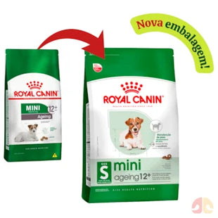 Imagem do produto Ração Seca Royal Canin Mini Ageing 12+ para Cachorros Sênior de Porte Pequeno, tipo Ração Seca, marca Royal Canin, com destaque para nova embalagem.