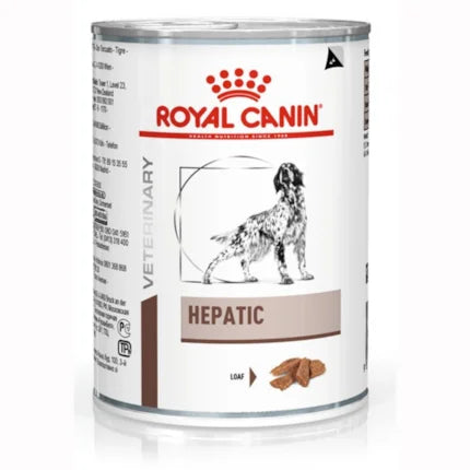 Imagem do produto Ração Úmida Medicamentosa Royal Canin Hepatic para Cachorros, tipo Ração Úmida Medicamentosa, marca Royal Canin.