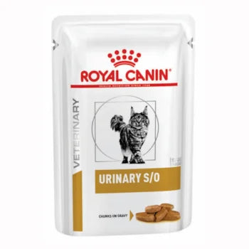Imagem do produto Ração Úmida Medicamentosa Royal Canin Urinary S/O para Gatos, tipo Ração Úmida Medicamentosa, marca Royal Canin.