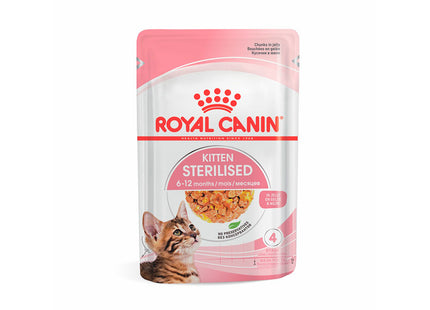 Imagem do produto Ração Úmida Royal Canin Jelly Kitten Sterilised para Gatos Filhotes Castrados, tipo Ração Úmida, marca Royal Canin.