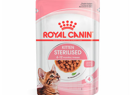 Imagem do produto Ração Úmida Royal Canin Kitten Sterilised para Gatos Filhotes Castrados, tipo Ração Úmida, marca Royal Canin.