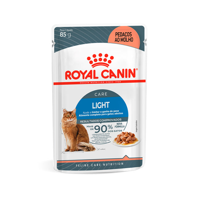 Imagem do produto Ração Úmida Royal Canin Light para Gatos Adultos, tipo Ração Úmida, marca Royal Canin.