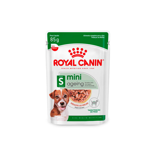 Imagem do produto Ração Úmida Royal Canin Mini Ageing para Cachorros Sênior de Porte Pequeno, tipo Ração Úmida, marca Royal Canin.