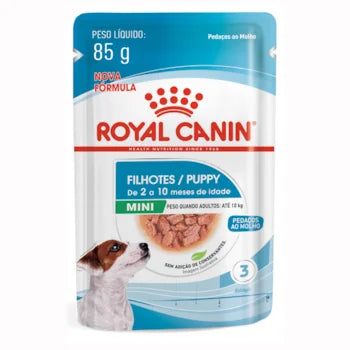 Imagem do produto Ração Úmida Royal Canin Mini Puppy para Cachorros Filhotes de Porte Pequeno, tipo Ração Úmida, marca Royal Canin.