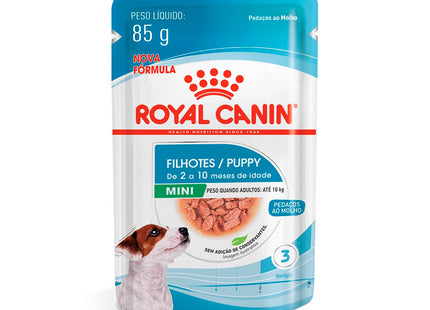 Imagem do produto Ração Úmida Royal Canin Mini Puppy para Cachorros Filhotes de Porte Pequeno, tipo Ração Úmida, marca Royal Canin.