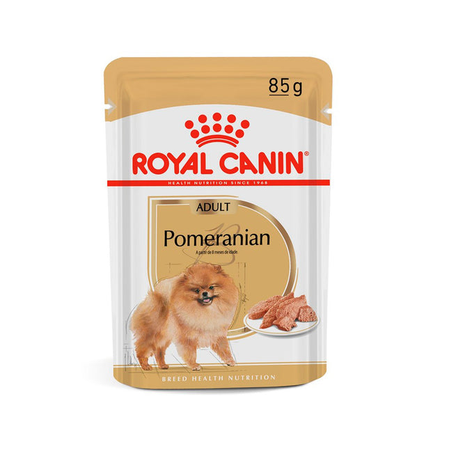 Imagem do produto Ração Úmida Royal Canin Sachê para Cachorros Adultos da Raça Lulu da Pomerânia, tipo Ração Úmida, marca Royal Canin.