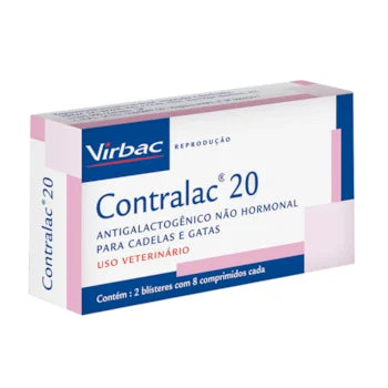 Antigalactogênico RVT Contralac 20mg para Cães