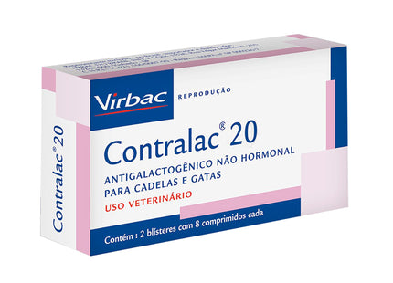 Antigalactogênico RVT Contralac 20mg para Cães