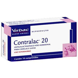 Antigalactogênico RVT Contralac 20mg para Cães