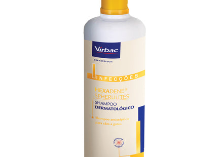 Shampoo Dermatológico RVT Hexadene 500ml para Cachorros e Gatos