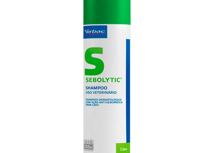 Shampoo Dermatológico RVT Sebolytic 250ml para Cachorros e Gatos