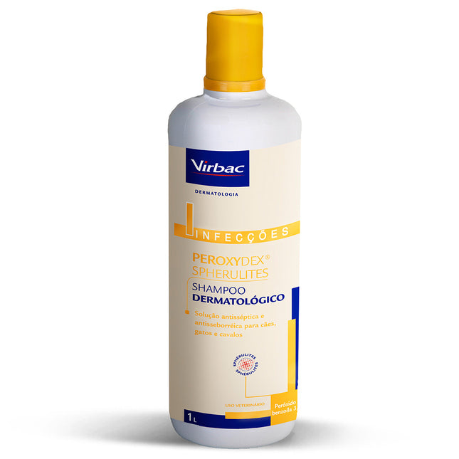 Solução Dermatológica RVT Peroxydex 125ml para Cachorros e Gatos