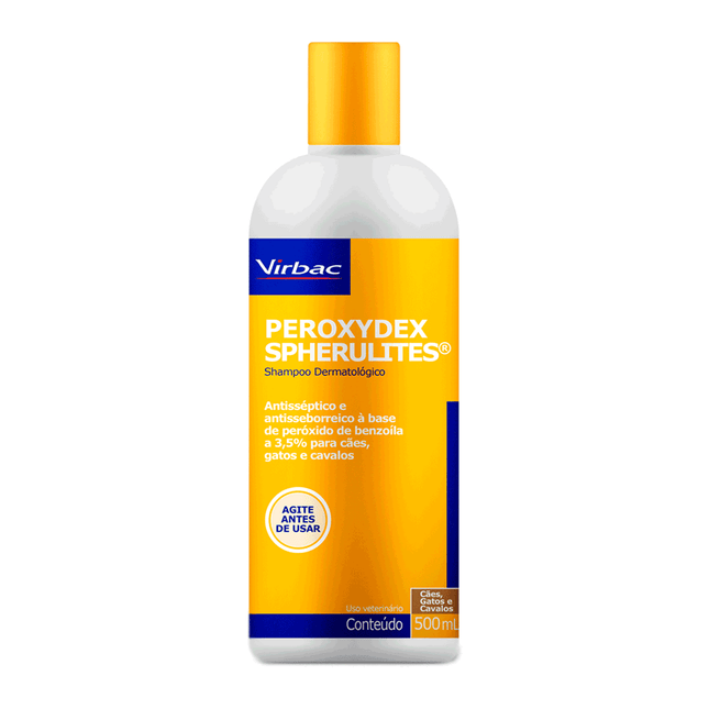 Solução Dermatológica RVT Peroxydex 500ml para Cães e Gatos