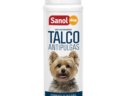 Antiparasitário Externo Sanol Talco Antipulgas 100g para Cães