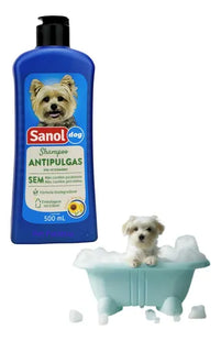 Imagem do produto Shampoo Dermatológico Sanol Dog Antipulgas 500ml para Cachorro, tipo Shampoo Dermatológico, marca Sanol Dog.