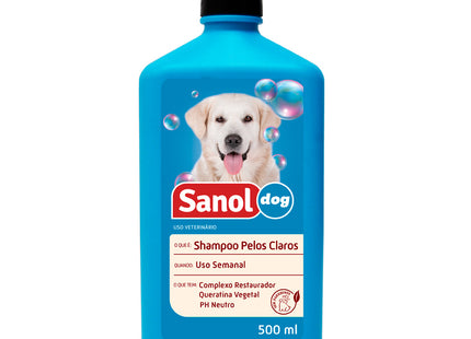 Imagem do produto Shampoo Sanol Dog Pelos Claros para Cachorros, tipo Shampoo, marca Sanol.