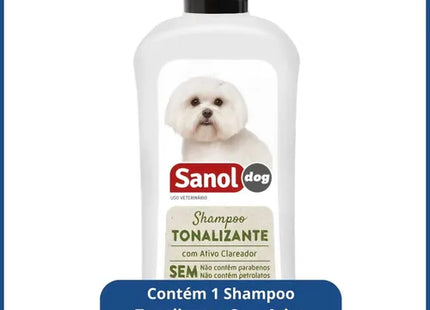 Imagem do produto Shampoo Sanol Tonalizador Pelos Claros para Cachorros, tipo Shampoo, marca Sanol.