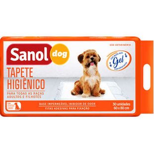 Imagem do produto Tapete Higiênico Sanol C/30 Und. para Cães, tipo Tapete Higiênico, marca Sanol.