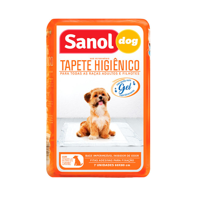 Tapete Higiênico Sanol Dog C/7 Un para Cães