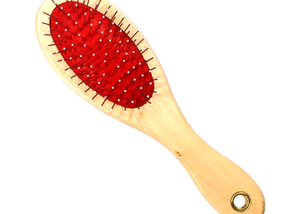Imagem do produto Escova Savana Dupla Madeira Bolinha Grande para Cães e Gatos, tipo Escova, marca Savana.
