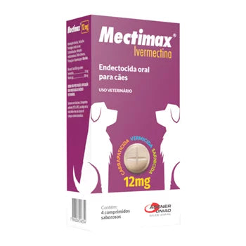 Antiparasitário Interno Super Mix Mectimax 12mg para Cães