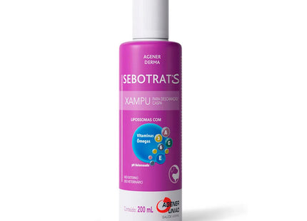 Shampoo Dermatológico Super Mix Sebotrat S 200ml para Cachorros e Gatos