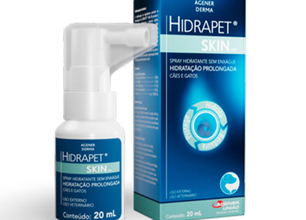 Solução Dermatológica Super Mix Hidrapet Skin On 20ml para Cachorros e Gatos