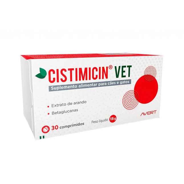 Cistimicin VET – Suplemento Alimentar para Cães e Gatos (30 Comprimidos)