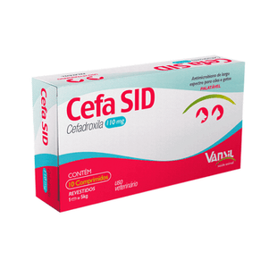 Antibiótico Suprimed Cefa Sid 110mg para Cães